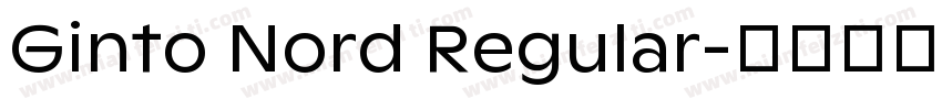 Ginto Nord Regular字体转换
